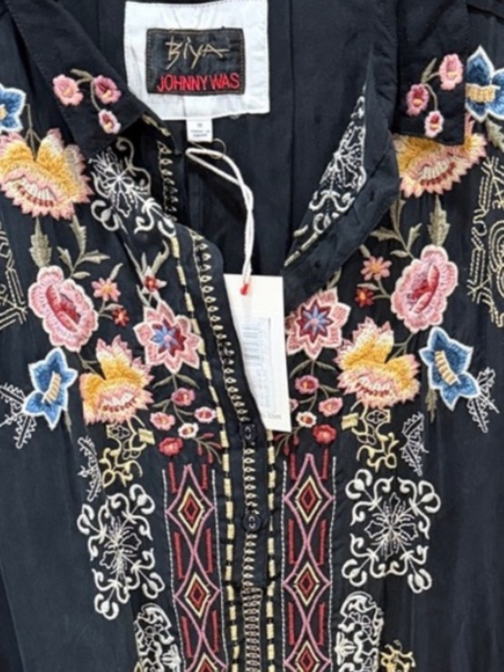 Johnny Was BIYA extremely heavily embroidered FAIRLIE DRESS NWT - Picture 8 of 13